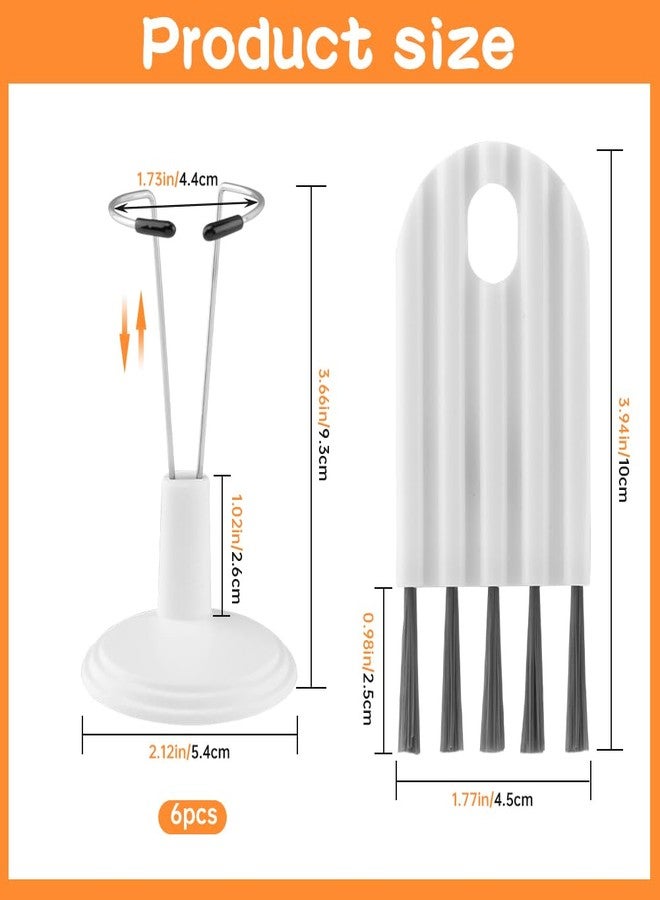 Kazheon 6pcs Adjustable Doll Stand Lightweight Display Rack for Dolls,Doll Bracket Support for 4-8 Inches Dolls,Keep The Standing Position,Portable for Decoration Home Store Market(White,Size:7 * 6.2 * 9cm) - Image 2